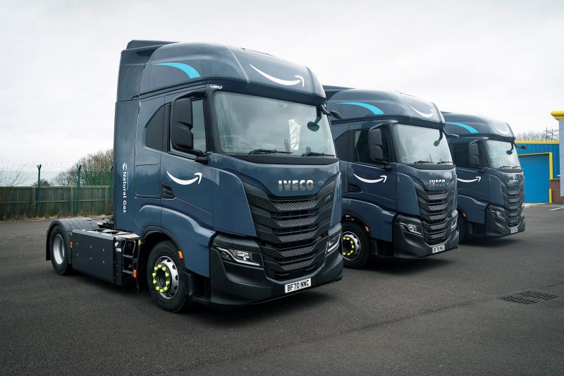 IVECO поставит компании Amazon 1064 грузовика S-WAY с газовыми двигателями для эксплуатации в странах Европы