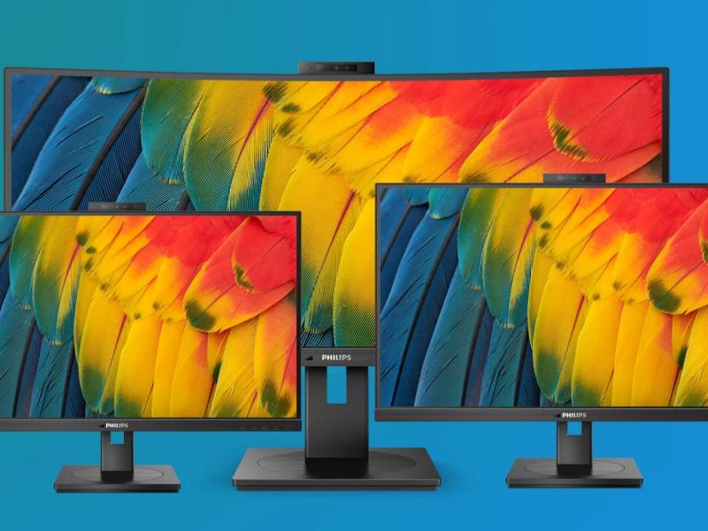 Philips Monitors представляет новые модели с док-станцией USB-C и веб-камерой