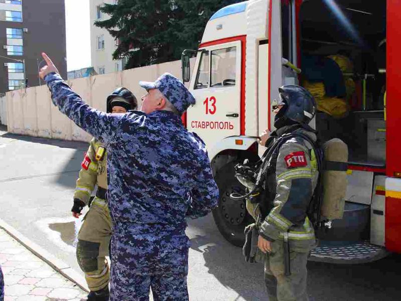 Росгвардия приняла участие в межведомственных учениях в Ставрополе