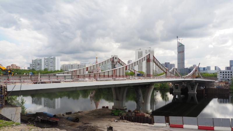 Завершен очередной этап строительства моста в Мнёвниках