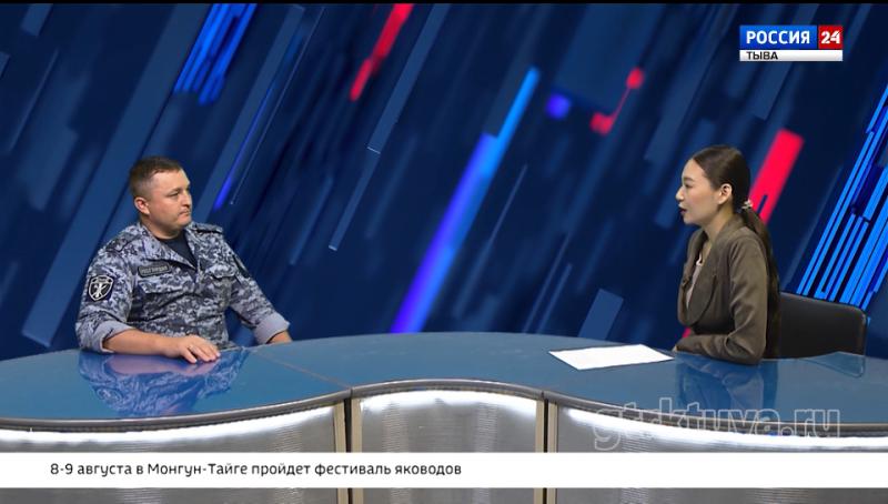 Инспектор Росгвардии стал гостем программы «Интервью дня» на канале России 24