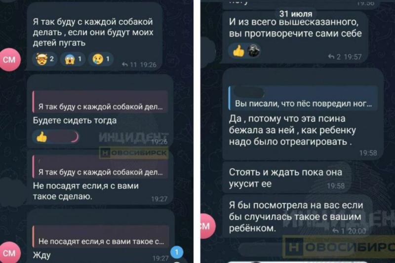 Женщина убила собаку, которая играла с ее ребенком под Новосибирском