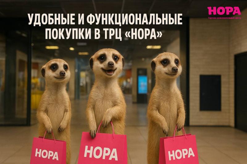 Покупки в ТРЦ «Нора» становятся всё удобнее